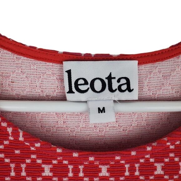 Leota Ursula Textured Fit Flare Dress Cap Sleeve Valentines Mini A Line Unlined - Picture 3 of 6